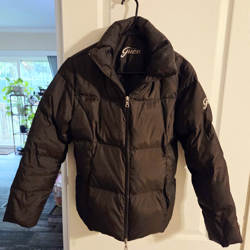 Guess Black Quilted Jacket
